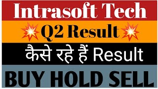 Intrasoft Tech ltd Share Latest news💥Q2 Result💥कैसे रहे है Result📈Buy Hold Sell📉 [upl. by Alitta]