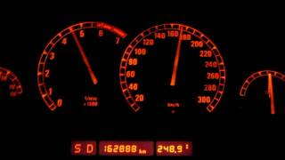 HD Acceleration Beschleunigung BMW 850 i A V12 E31 0250 kmh 4 speed 300HP 850i [upl. by Rillis]