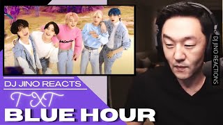 DJ REACTION to KPOP  TXT BLUE HOUR [upl. by Elyod]