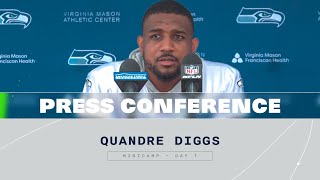 Quandre Diggs Minicamp Press Conference  Day 1 [upl. by Rambort847]