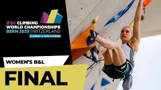 Womens Boulder amp Lead final  Bern 2023 [upl. by Montfort393]