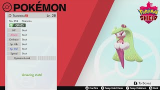 Pokémon Sword amp Shield  How to Evolve Steenee in to Tsareena Six iv Best [upl. by Foote]