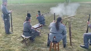 Class Firing With The Pattern 1853 Enfield Rifle 150900 Yards [upl. by Ientruoc]