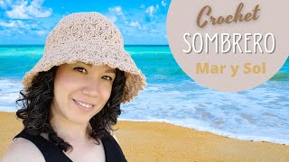 Sombrero a CROCHET  Mar y Sol [upl. by Kciderf283]