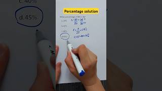 How to solve math percentage❓Easy way of percentage solution✅ [upl. by Zachar]