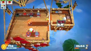 Overcooked 2 Level 15 2Player Former World Record Score 1440 [upl. by Ticon]