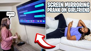 Screen Mirroring My Cheating Text Messages Prank On My Gf [upl. by Taka731]