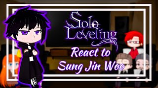 Solo Leveling react to Sung Jinwoo  OneShot  EngRu [upl. by Nahgeem]