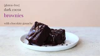 GlutenFree Teff Brownies with Coconut Milk Ganache recipe [upl. by Gellman]