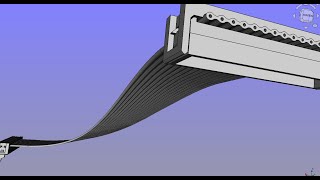 freecad modellierung flachbandkabel anleitung tutorial beispiel part draft arch cad [upl. by Lustig]