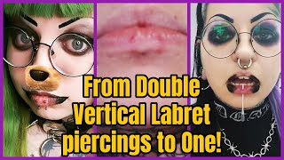 What Happened To My Vertical Labret Piercings  Emily Boo [upl. by Won]