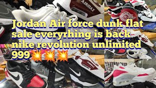 Jordan Air force dunk flat sale everyrhing is back nike revolution unlimited 999💥💥💥 [upl. by Mumford373]