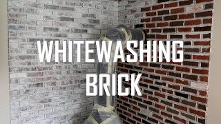 HOW TO WHITEWASH BRICK [upl. by Hirsh]