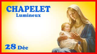 CHAPELET 🎄 Jeudi 28 Décembre 🙏 Mystères Lumineux [upl. by Lezned]