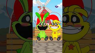 Hoppy Hopscotch × KickinChicken 💋💋💋 KissChallenge shorts animation funny memes cartoon [upl. by Tatiana]