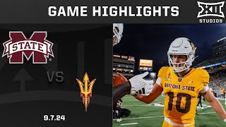 Mississippi State vs Arizona State Game Highlights  2024 Big 12 Football [upl. by Sueahccaz561]