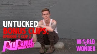 Untucked RuPauls Drag Race Episode 3  Bonus Clip 2 [upl. by Anelas]