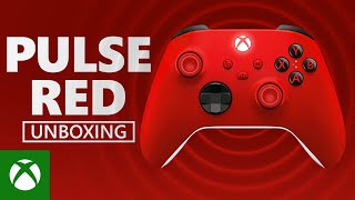 Unboxing Xbox Pulse Red Wireless Controller – Xbox Series XS [upl. by Schwarz]