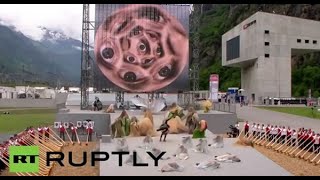 Gotthard Tunnel Satanic Opening Ritual  2016 [upl. by Aerda105]