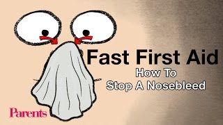 How to Stop a Nosebleed  Fast First Aid  Parents [upl. by Karina416]