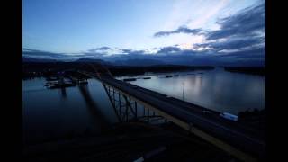 Port Mann Time lapse [upl. by Neryt]