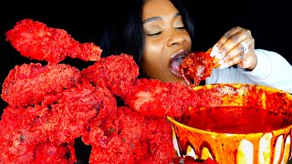 MUKBANG ASMR 2x SPICY CHICKEN  Nikocado Avocado Nuclear Fire Fried Chicken Challenge  ASMR EATING [upl. by Anileme]