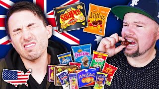 Americans Try Delicious Australian Snacks amp Treats [upl. by Reichert467]