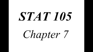 STAT105  Ch7  Regression [upl. by Ainoyek71]