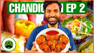 Chandigarh Food EP 2  Ram Chaat 7 Paani Gol Gappe Toshib Momos  Sector 34 Market  Veggie Paaji [upl. by Merridie]