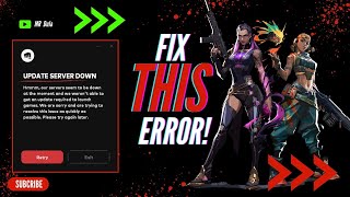 How to Fix Update Server Down in Valorant  Fix Valorant Server Slow  Solve Valorant Server Down [upl. by Eachern]