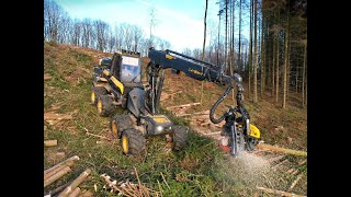 🌲4K Ergo CraneView • Ponsse Ergo • HarvesterAction • Herzog Winch • Uelhoff • It´s Winter 🌲 [upl. by Epoillac175]