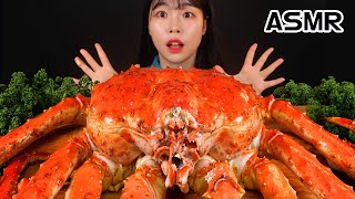 ASMR🦀 대왕 킹크랩 4KG 제일 큰 사이즈 먹방 MUKBANG SEAFOOD GIANT KING CRAB EATING SOUND [upl. by Ilzel]