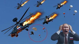 Today Ukrainian supersonic missiles managed to shoot down 12 Russian Ka52 helicopters in Lviv [upl. by Thomas]