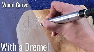 Wood Carve With a Dremel [upl. by Leber]