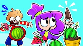 Watermelon Remix Song 🍉🎶🍉 Funny English for Kids funny kids [upl. by Ycak]