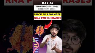 Trick to Remember RNA Polymerase Enzymes Transcription NEET Biology Most Asked MCQs Day 33 neet [upl. by Eerdna]