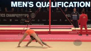 DEURLOO Bart NED  2015 Artistic Worlds  Qualifications Floor Exercise [upl. by Thorrlow]