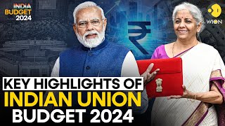 India Budget 2024 What are the key highlights of Indias Union Budget  WION Originals [upl. by Ahsocin]