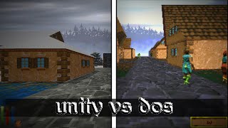 DOS Daggerfall VS Unity Daggerfall  Side By Side Comparison [upl. by Chace]