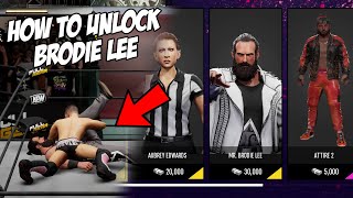 How To Unlock Brodie Lee In AEW Fight Forever  Road To The Elite [upl. by Airasor]