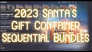 2023 Santas Gift Container Sequential Bundles SHIPVIEWS with Carburetor Gaming [upl. by Pomfret]