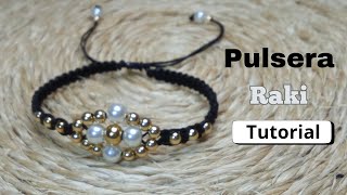 Te Enseño Hacer Linda Pulsera Raki Tutorial DIY [upl. by Ttenneb]