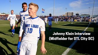 Johnny Klein Interview MLS Midfielder for STL City SC [upl. by Steffy805]