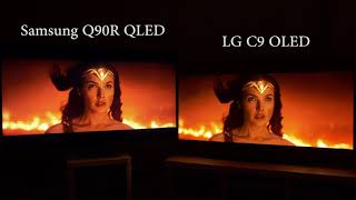 OLED vs QLED 2019 LG C9 v Samsung Q90R [upl. by Kahle194]