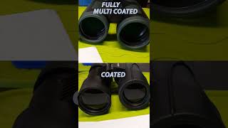 Demonstrating the AntiReflective Coatings on Binoculars [upl. by Aerdnael]