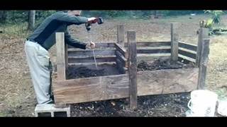 New DIY Compost Bin aerating tool [upl. by Ailenroc]