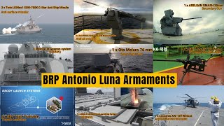 Philippine Navy Missile Frigate BRP Antonio Luna  Weapons and Armaments [upl. by Erdnassac]