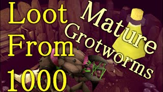 Ironman Tips Saradomin brews  Loot from 1000 Mature Grotworms [upl. by Ajani]