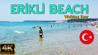 🇹🇷 Erikli Beach  North Aegean  TURKEY  4K Walking Video [upl. by Eiwoh15]