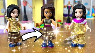 New clothes for your LEGO Friends Minidoll DIY SIMPLE TUTORIAL PAPER CRAFTS [upl. by Anahpos]